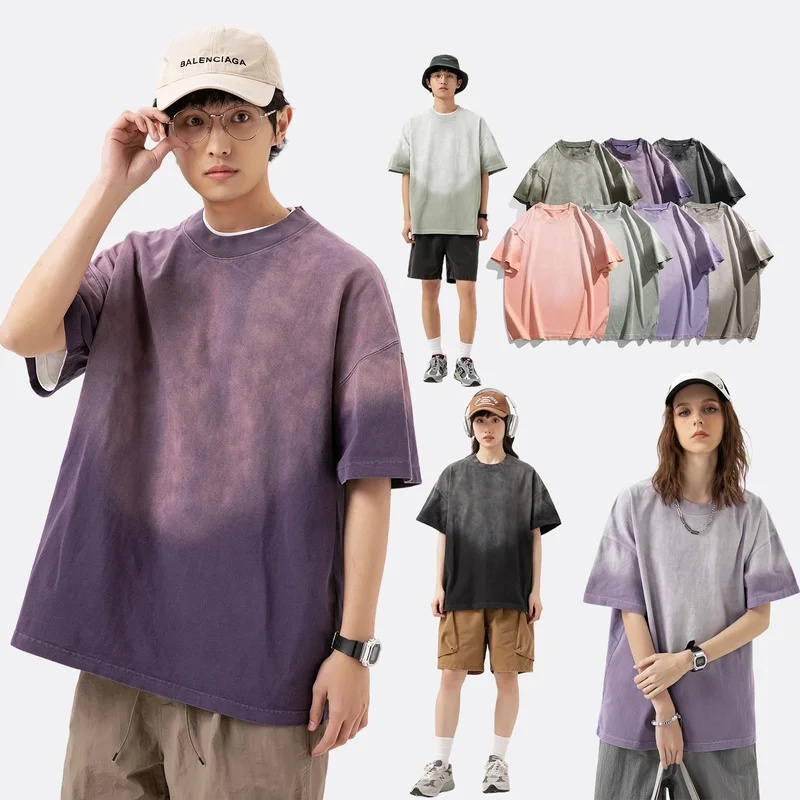 Men'S Fashion Oversized T Shirt - قميص قطني عالي الجودة 300 جرام