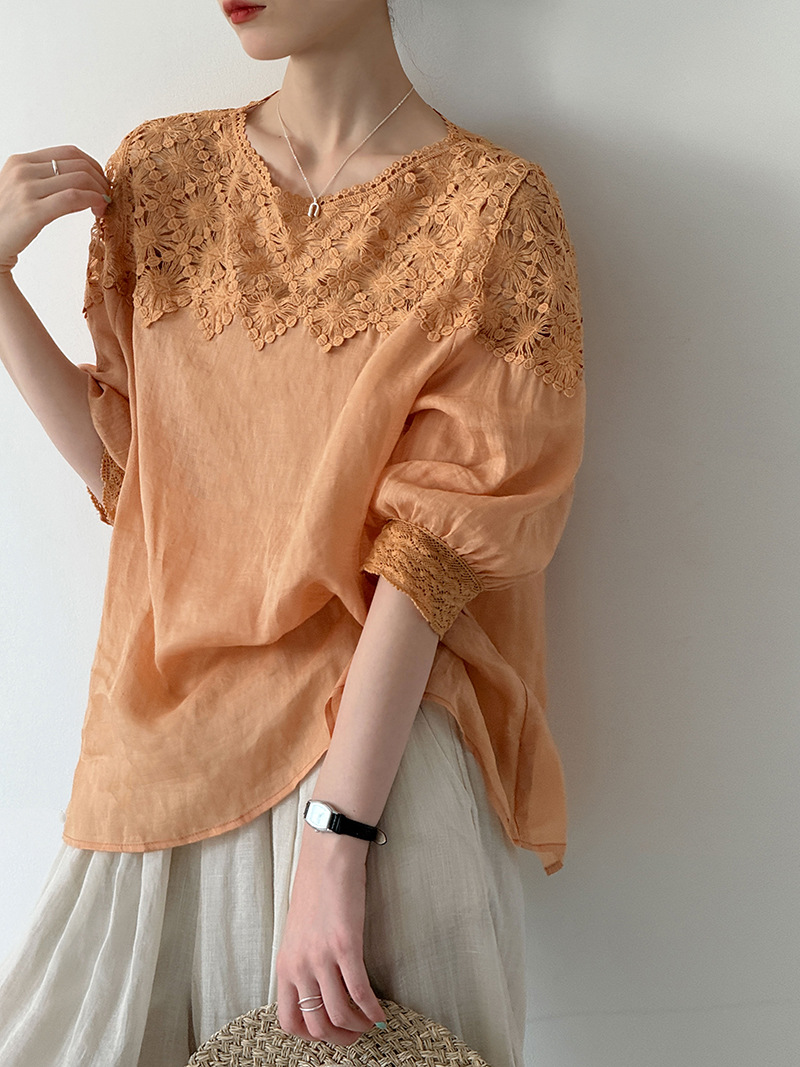 Linen Shirt Summer - بلوزات نسائية صيفية 2026 من الكتان