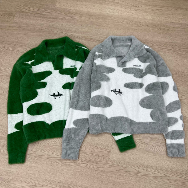 Men'S Fashion Zip Sweater - سترة ستريت وير تريند هاوس أوف
