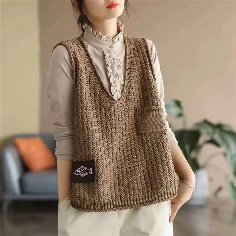 Formal Waistcoat Vest - عرض خاص: سترة نسائية محبوكة قصيرة