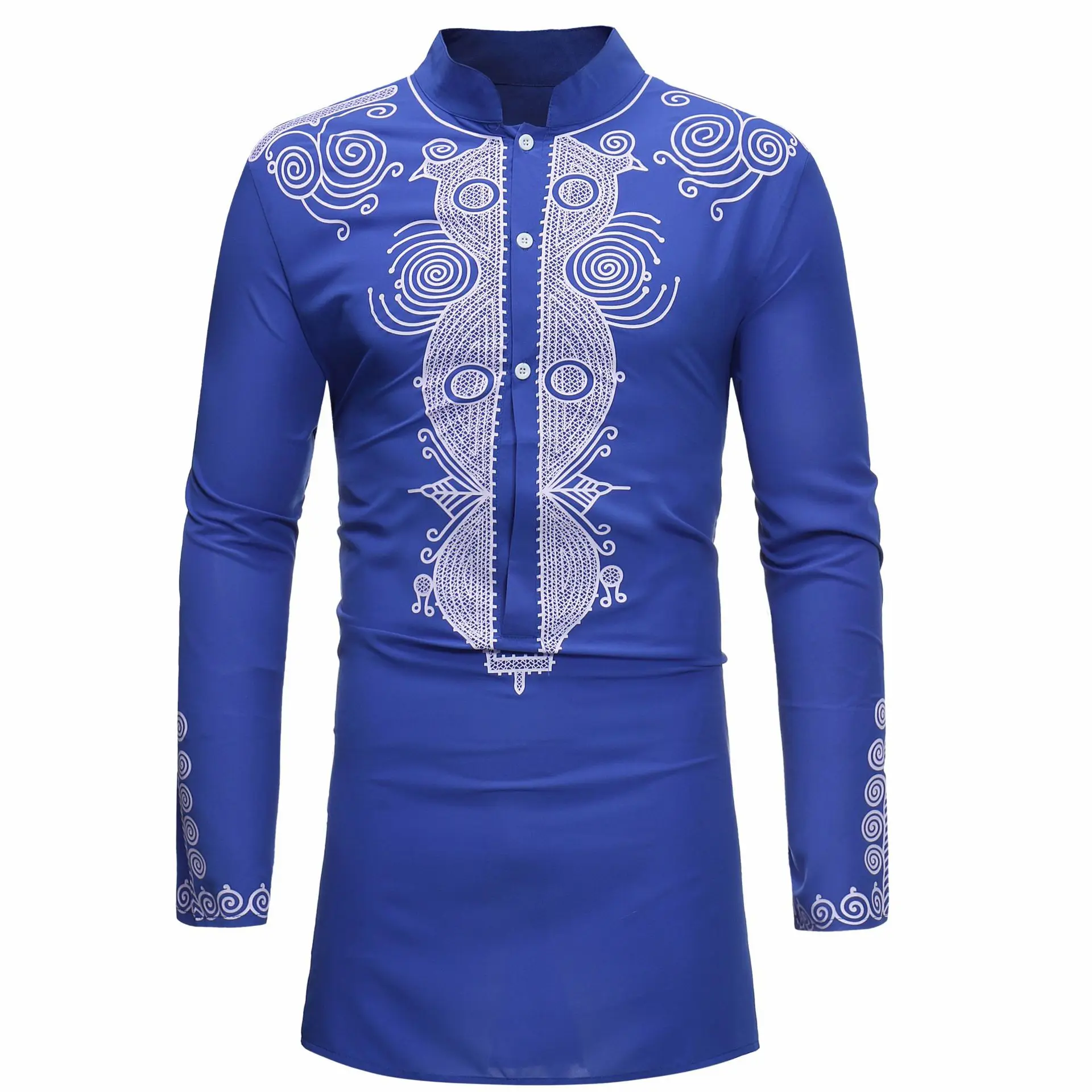 Men'S Fashion Kurta - قميص إسلامي بياقة واقفة للرجال ،