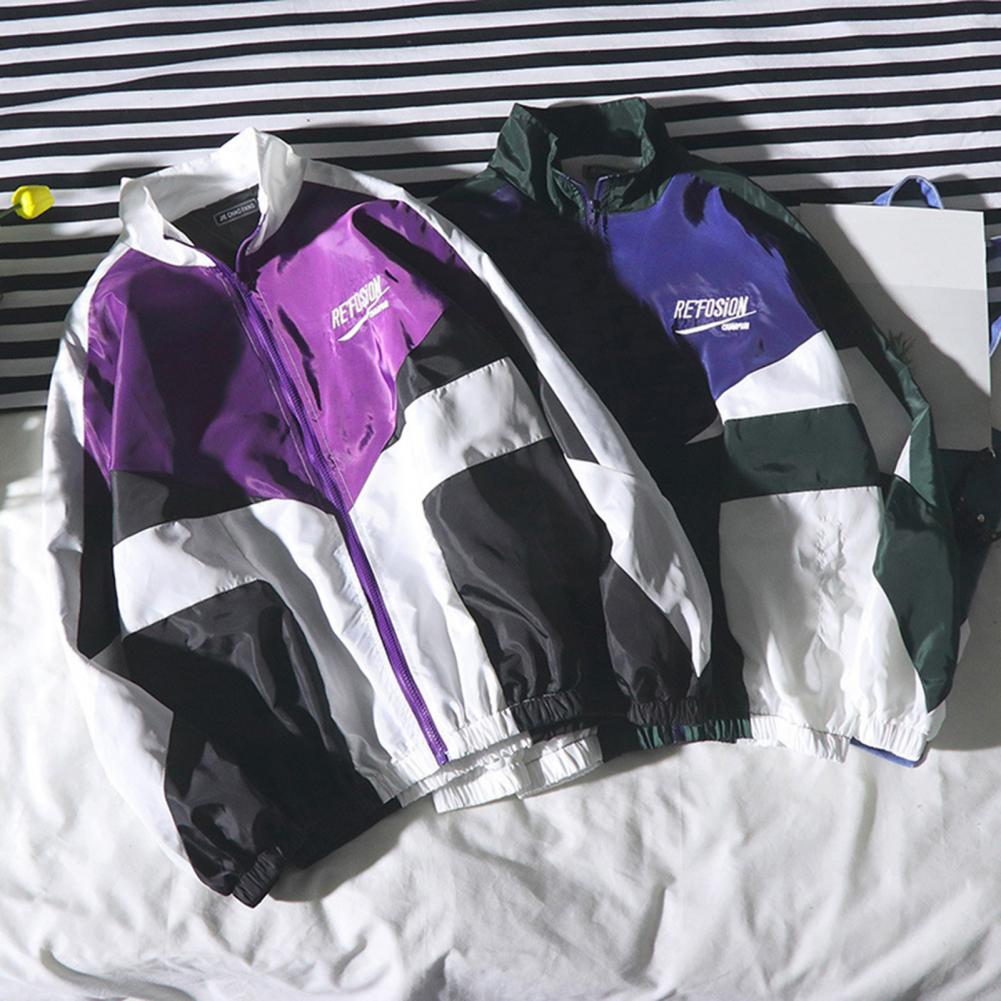 Varsity Jacket Letterman - كلية نمط سترة اسكواش الرجال الربيع