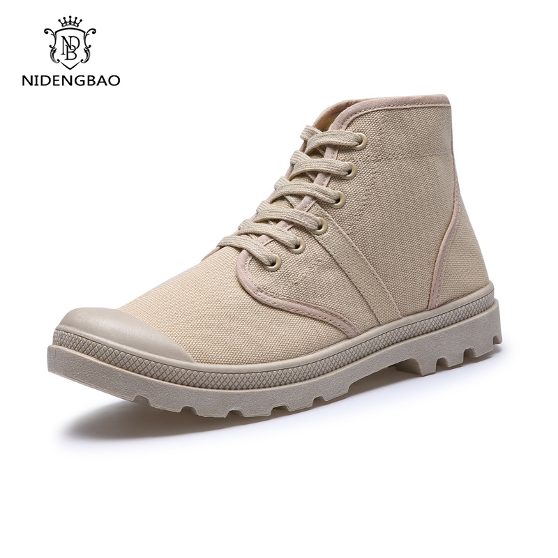 Mens Fashion Combat Boots - أحذية عالية الكاحل العسكرية للرجال ،