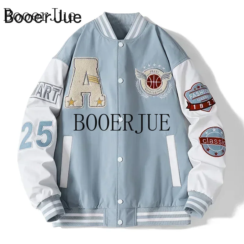 Varsity Jacket Letterman - جاكيت بيسبول للجنسين للرجال بتصميم رياضي