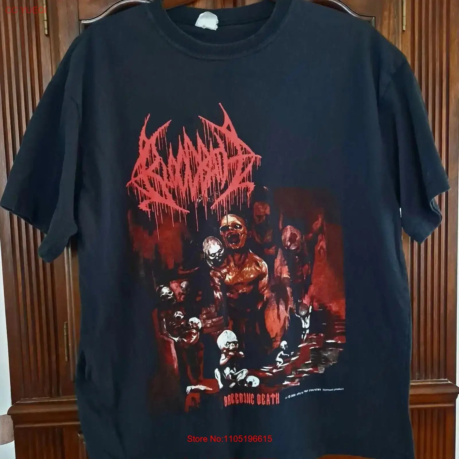 Xl Men'S Fashion - BLOODBATH تربية الموت تي شيرت أسود