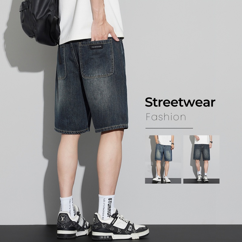 Jeans Pants Fashion Men - الرجال خمر الدنيم السراويل الصيف رقيقة