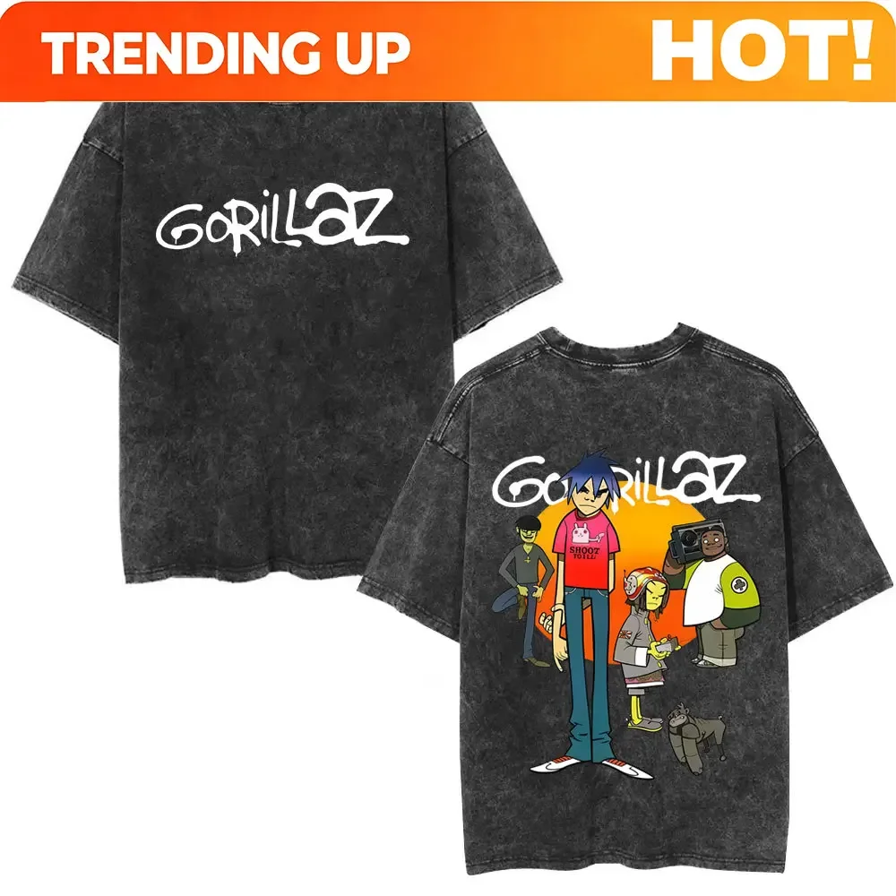 Men'S Fashion Oversized T Shirt - تي شيرت مخصص بطباعة مزدوجة الجانب