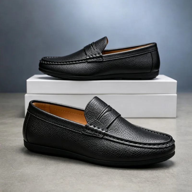 Suede Loafers Men - أحذية كلاسيكية غير رسمية للرجال، أحذية