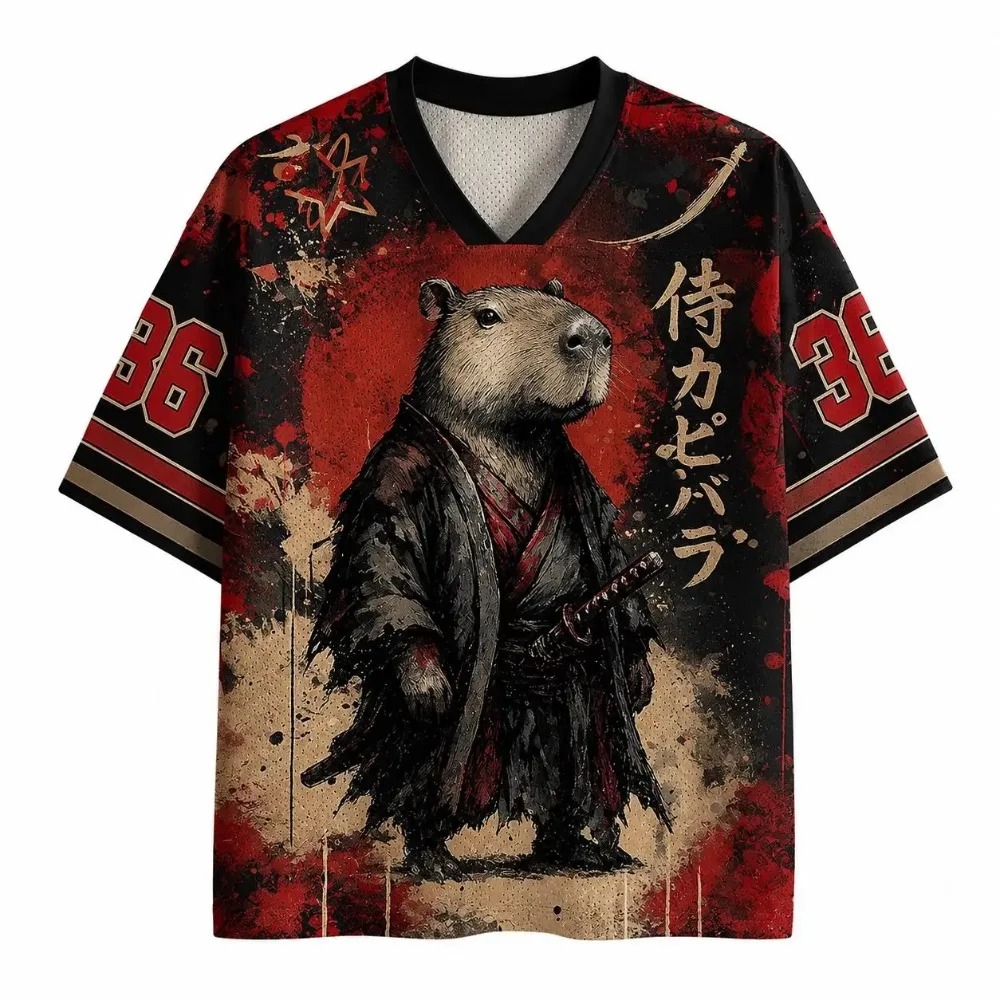 تي شيرت كابيبارا ساموراي دارك  - مراجعة Men'S Fashion V Neck T Shirts وسعره