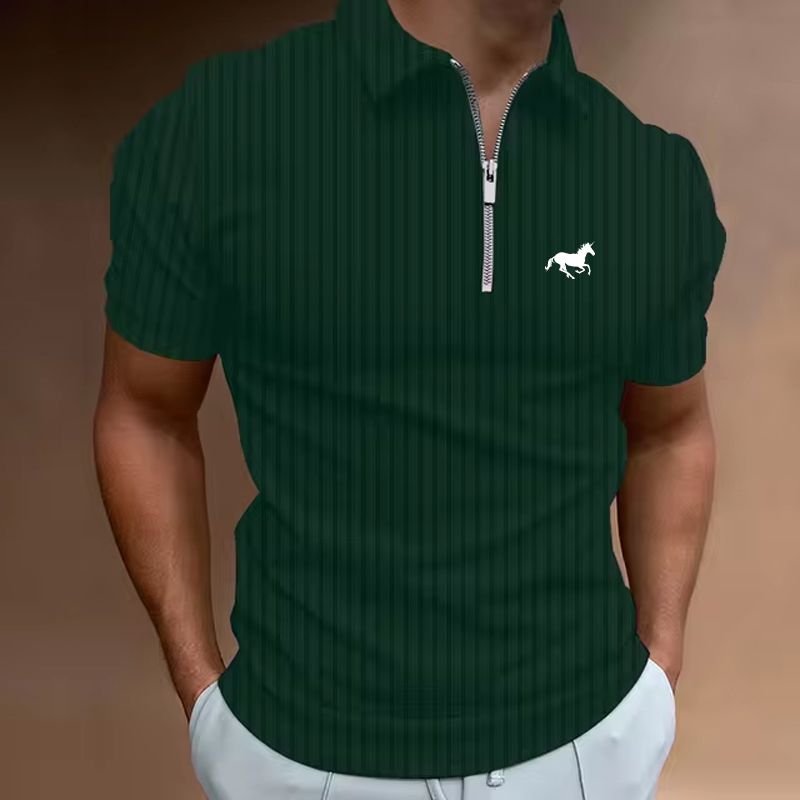 الصيف الرجال قميص جولف بولو عا - مراجعة Mens Fashion Quarter Zip وسعره