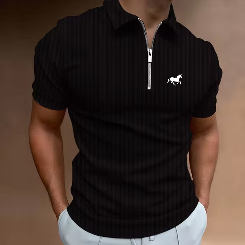 الصيف الرجال قميص جولف بولو عا - مراجعة Mens Fashion Quarter Zip وسعره