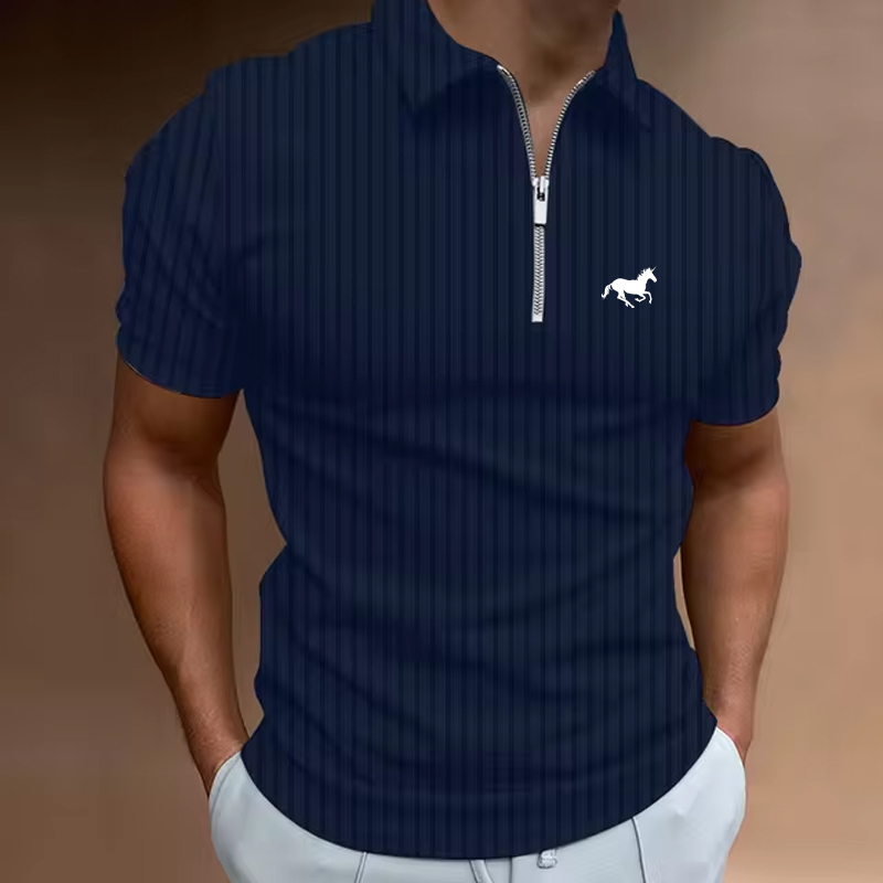 الصيف الرجال قميص جولف بولو عا - مراجعة Mens Fashion Quarter Zip وسعره