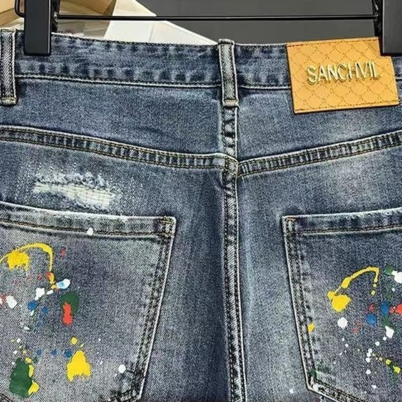 الرجال جينس قصير السراويل الكت - مراجعة Jeans Pants Fashion Men وسعره