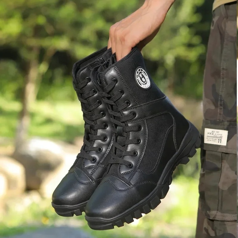 أحذية رجالية عالية الجودة موضة - مراجعة Mens Fashion Combat Boots وسعره