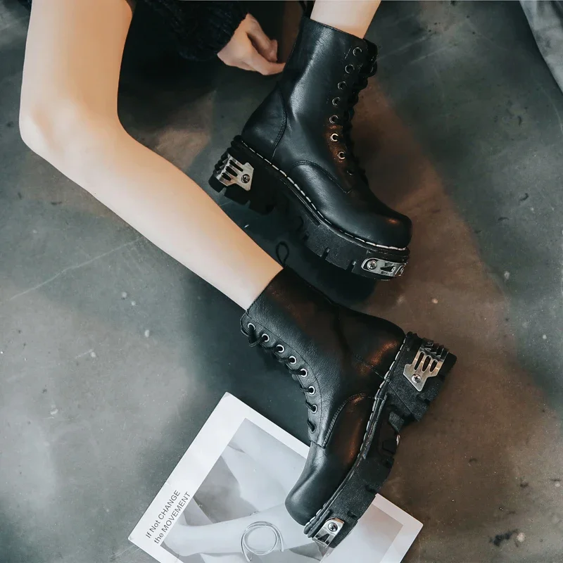 أحذية رجالية جديدة من الجلد ال - مراجعة Mens Fashion Combat Boots وسعره