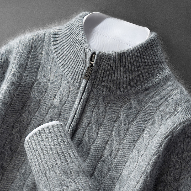 CHICUU الرجال 100% سترة الكشمي - مراجعة Men'S Fashion Zip Sweater وسعره