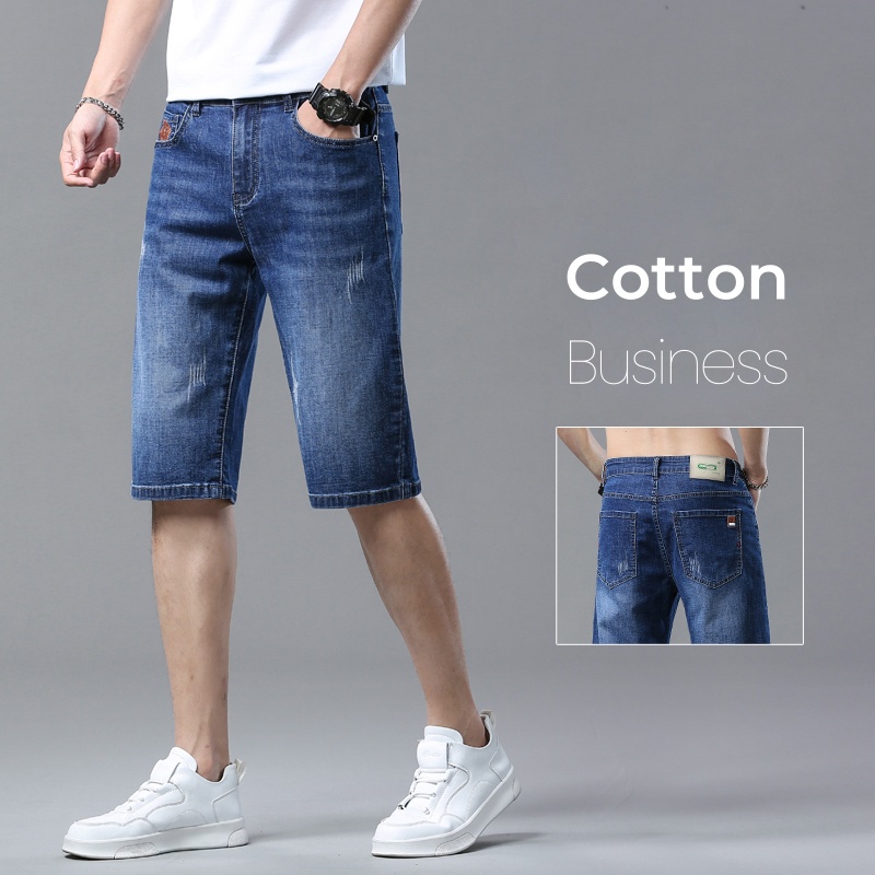 الرجال السراويل الصيف مستقيم ا - مراجعة Jeans Pants Fashion Men وسعره
