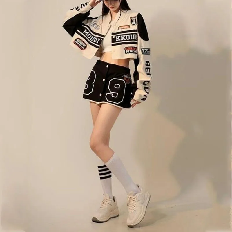 جاكيت نسائي كبير الحجم ، معطف  - مراجعة Varsity Jacket Letterman وسعره