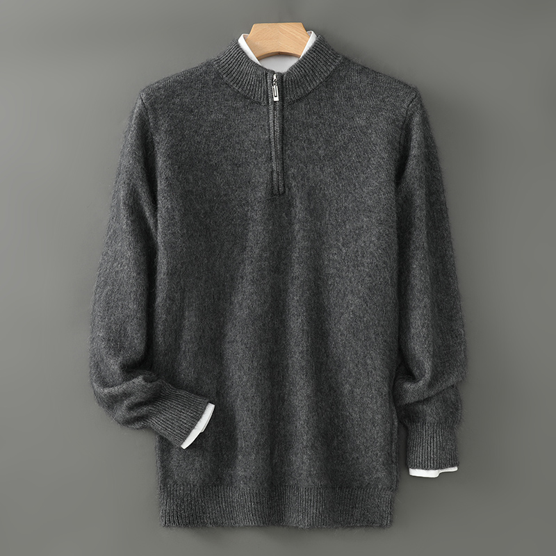 سترة رجالية 2024 خريف/شتاء سمي - مراجعة Men'S Fashion Zip Sweater وسعره