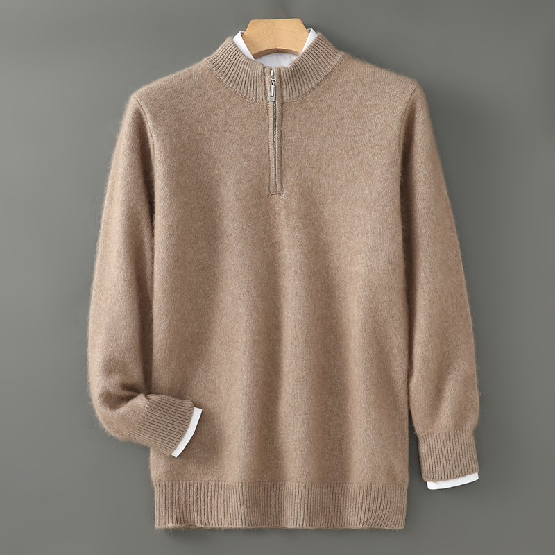 سترة رجالية 2024 خريف/شتاء سمي - مراجعة Men'S Fashion Zip Sweater وسعره