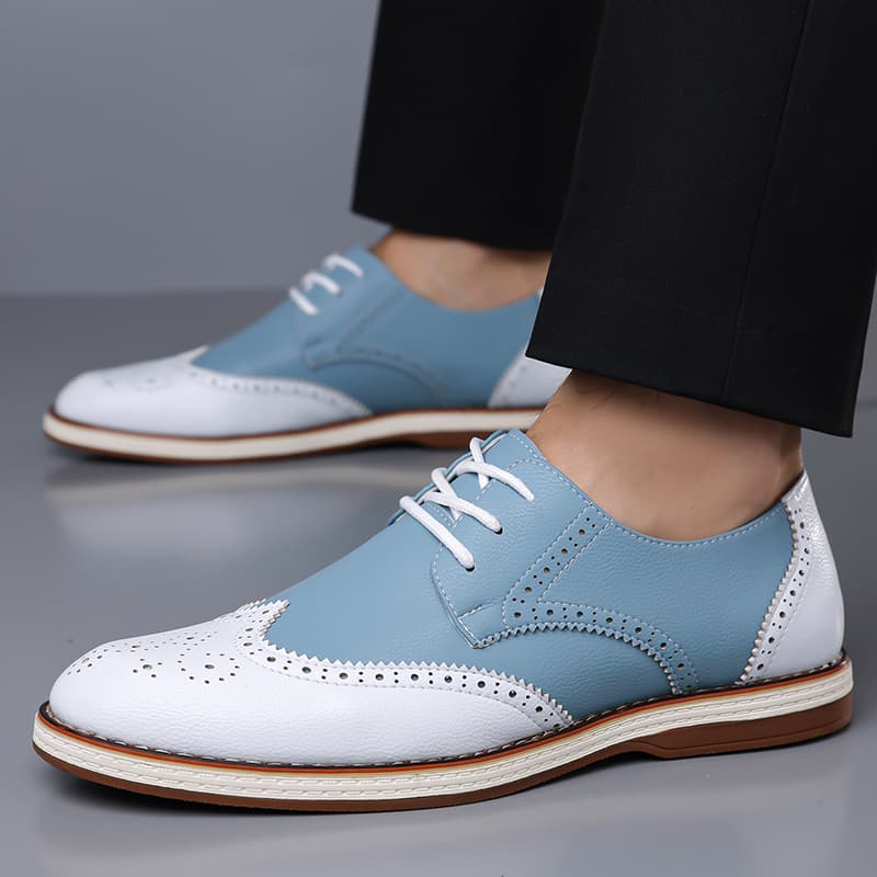 أحذية أكسفورد رجالية بيضاء وزر - مراجعة Suede Loafers Men وسعره