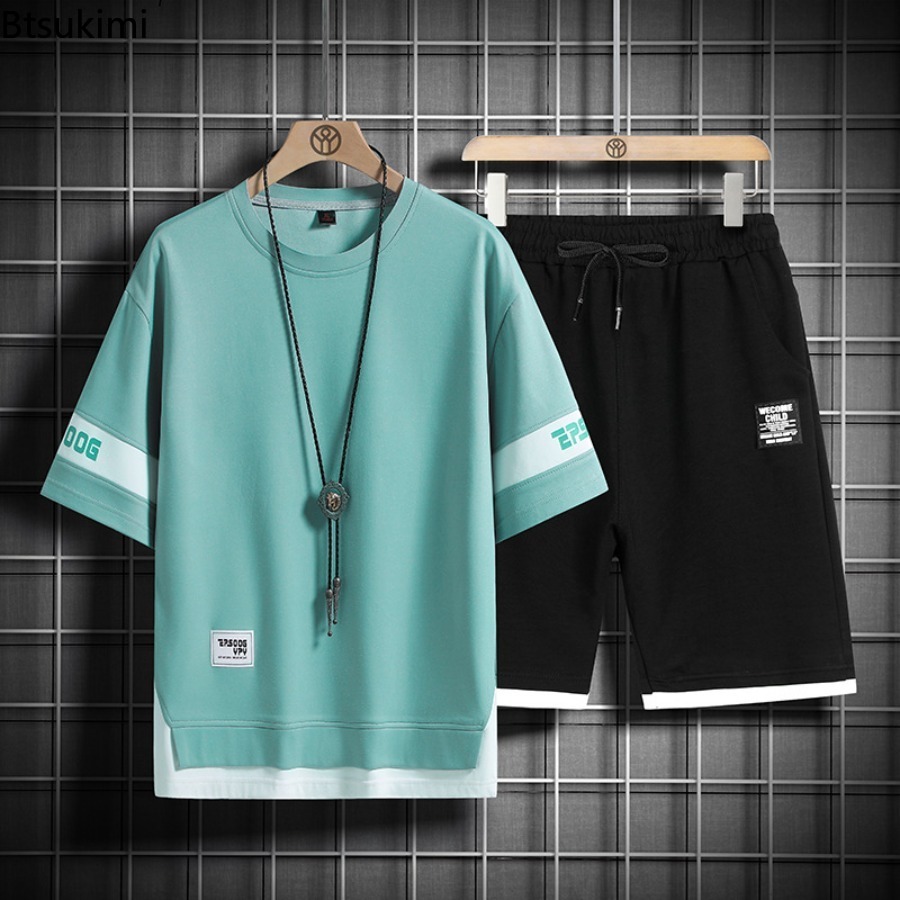 بدلات رياضية صيفية للرجال 2026 - مراجعة Men'S Fashion Oversized T Shirt وسعره