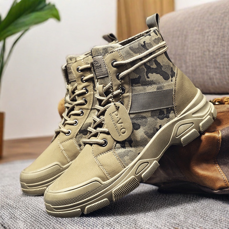 منتصف أعلى الدانتيل متابعة الر - مراجعة Mens Fashion Combat Boots وسعره
