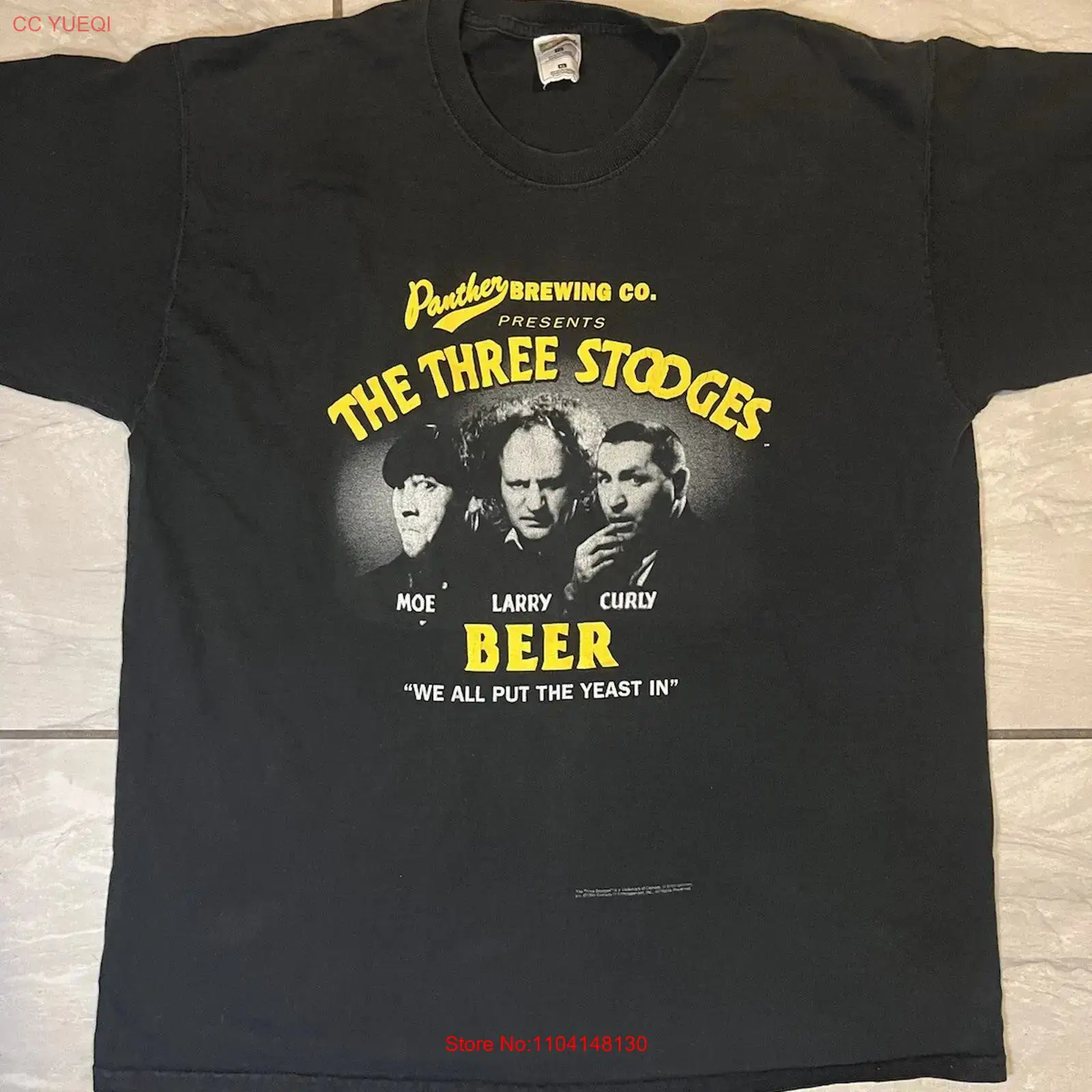 تي شيرت Vtg The Three Stooges  - مراجعة Xl Men'S Fashion وسعره