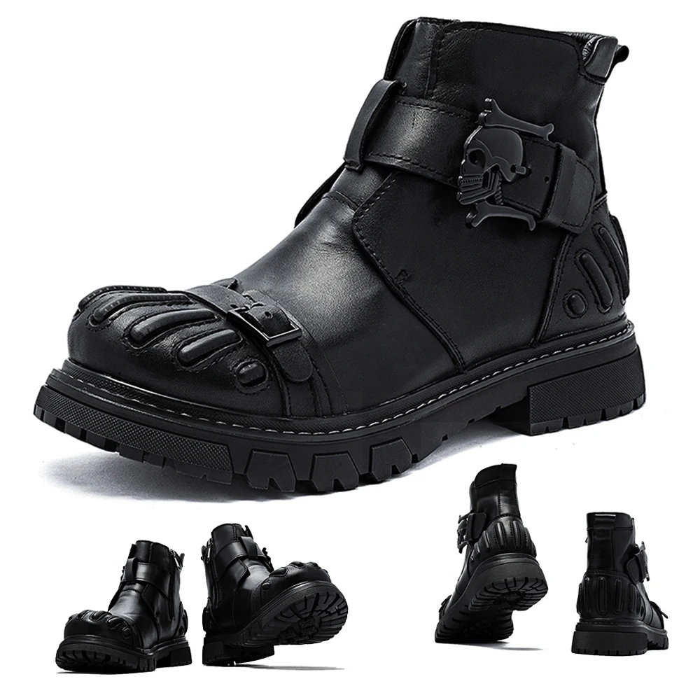أحذية رجالية جديدة وعصرية من ا - مراجعة Mens Fashion Combat Boots وسعره