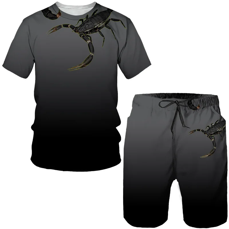 طقم تي شيرت وشورت جديد بطباعة  - مراجعة Men'S Fashion Oversized T Shirt وسعره