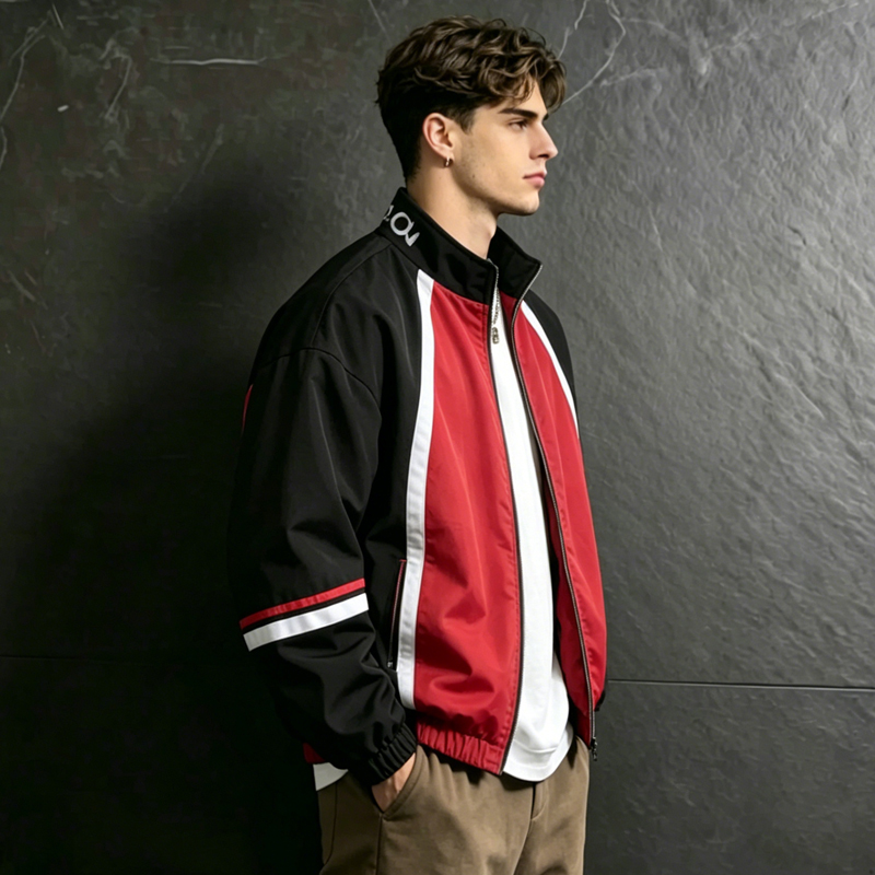 جاكيت رجالي من UETEEY بتصميم أ - مراجعة Varsity Jacket Letterman وسعره