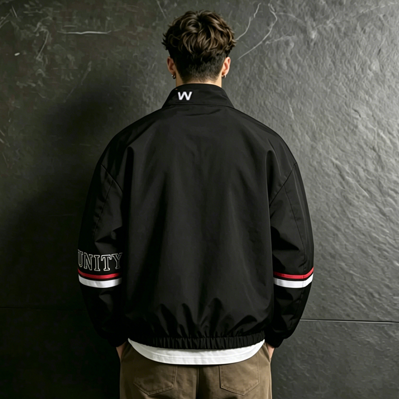 جاكيت رجالي من UETEEY بتصميم أ - مراجعة Varsity Jacket Letterman وسعره