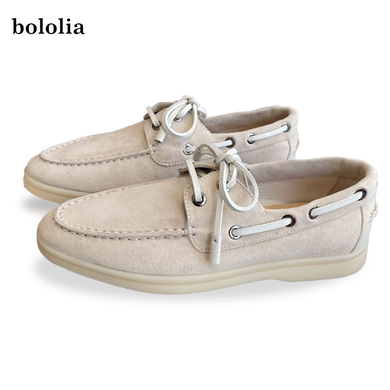 أحذية فلات جلد طبيعي عالي الجو - مراجعة Suede Loafers Men وسعره