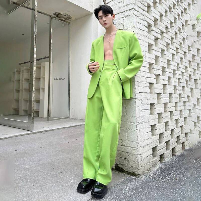 LUZHEN 2026 طقم ربيعي جديد بلو - مراجعة Men Fashion Elegant وسعره
