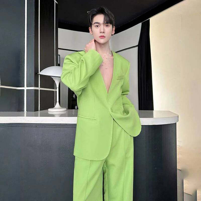 LUZHEN 2026 طقم ربيعي جديد بلو - مراجعة Men Fashion Elegant وسعره