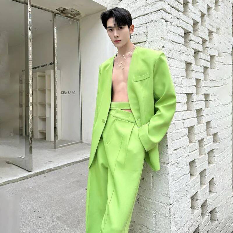 LUZHEN 2026 طقم ربيعي جديد بلو - مراجعة Men Fashion Elegant وسعره