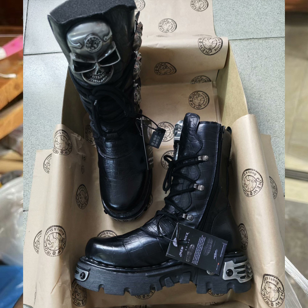 أحذية رجالية جديدة من الجلد ال - مراجعة Mens Fashion Combat Boots وسعره