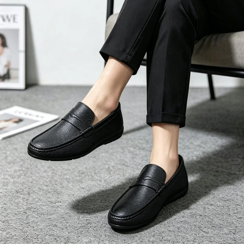 أحذية كلاسيكية غير رسمية للرجا - مراجعة Suede Loafers Men وسعره