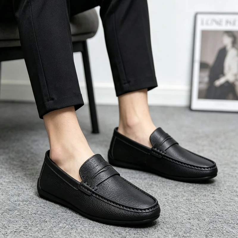 أحذية كلاسيكية غير رسمية للرجا - مراجعة Suede Loafers Men وسعره