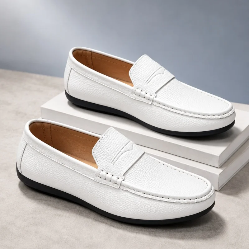 أحذية كلاسيكية غير رسمية للرجا - مراجعة Suede Loafers Men وسعره