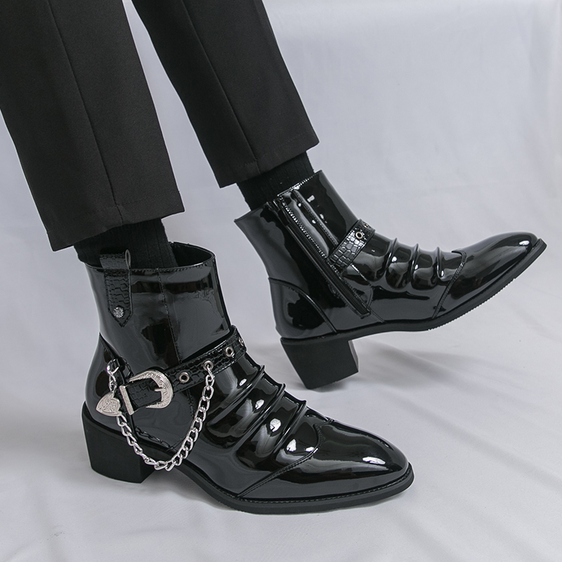 أزياء الجانب سستة عالية أعلى أ - مراجعة Men Fashion Elegant وسعره