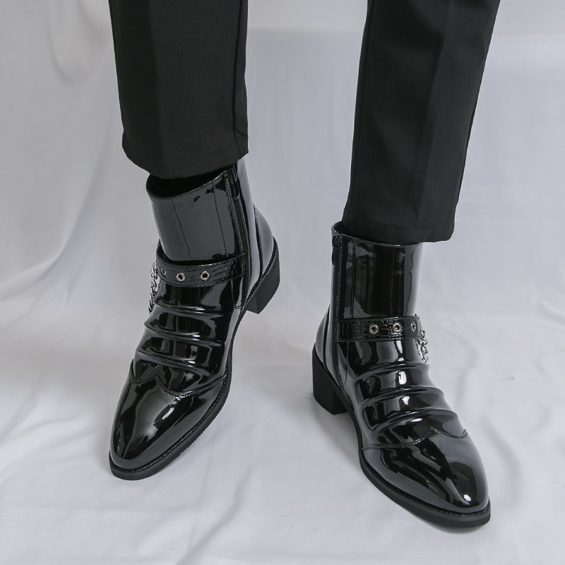 أزياء الجانب سستة عالية أعلى أ - مراجعة Men Fashion Elegant وسعره