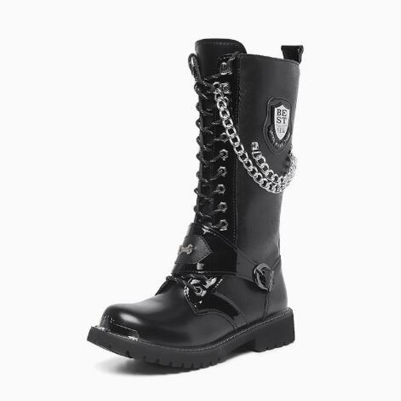 أحذية رجالية عصرية للدراجات ال - مراجعة Mens Fashion Combat Boots وسعره