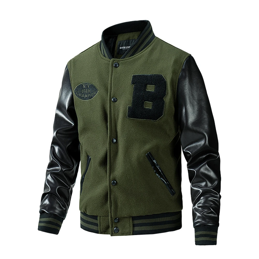 سترة اسكواش الرجال بولي كم كم  - مراجعة Varsity Jacket Letterman وسعره