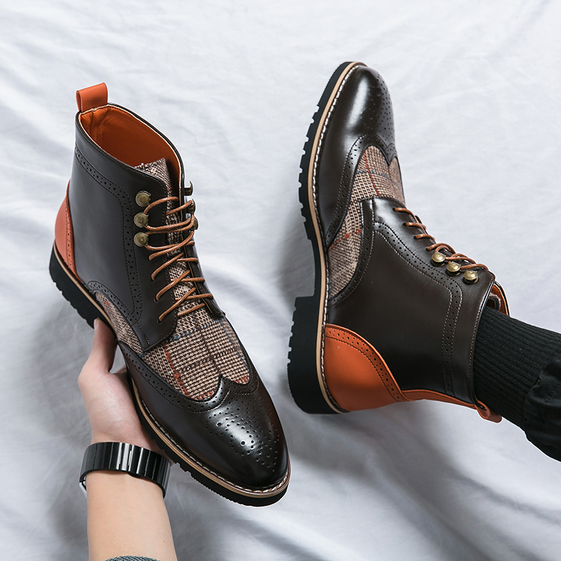 أحذية القتال في الهواء الطلق ا - مراجعة Mens Fashion Combat Boots وسعره