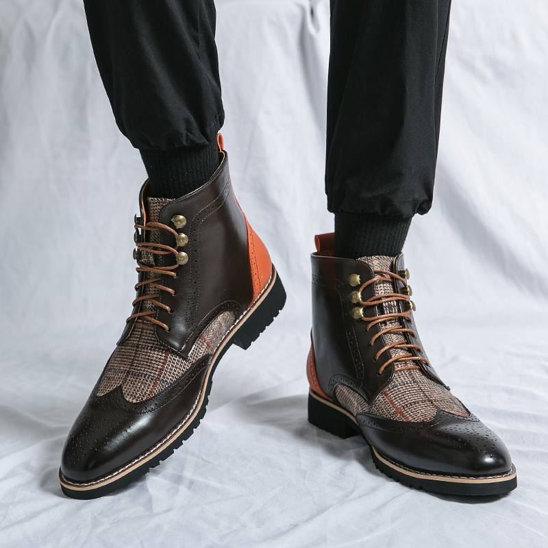 أحذية القتال في الهواء الطلق ا - مراجعة Mens Fashion Combat Boots وسعره