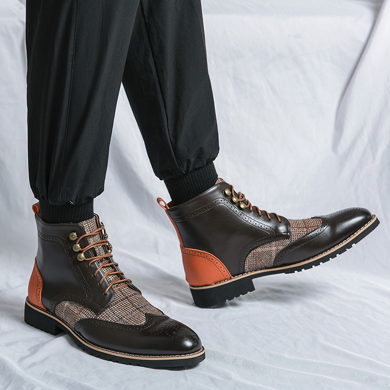 أحذية القتال في الهواء الطلق ا - مراجعة Mens Fashion Combat Boots وسعره