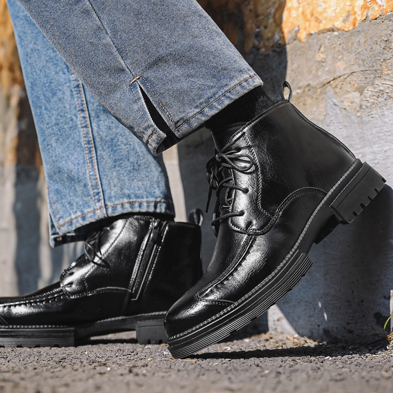 أحذية رجالية فاخرة من تصميم را - مراجعة Mens Fashion Combat Boots وسعره